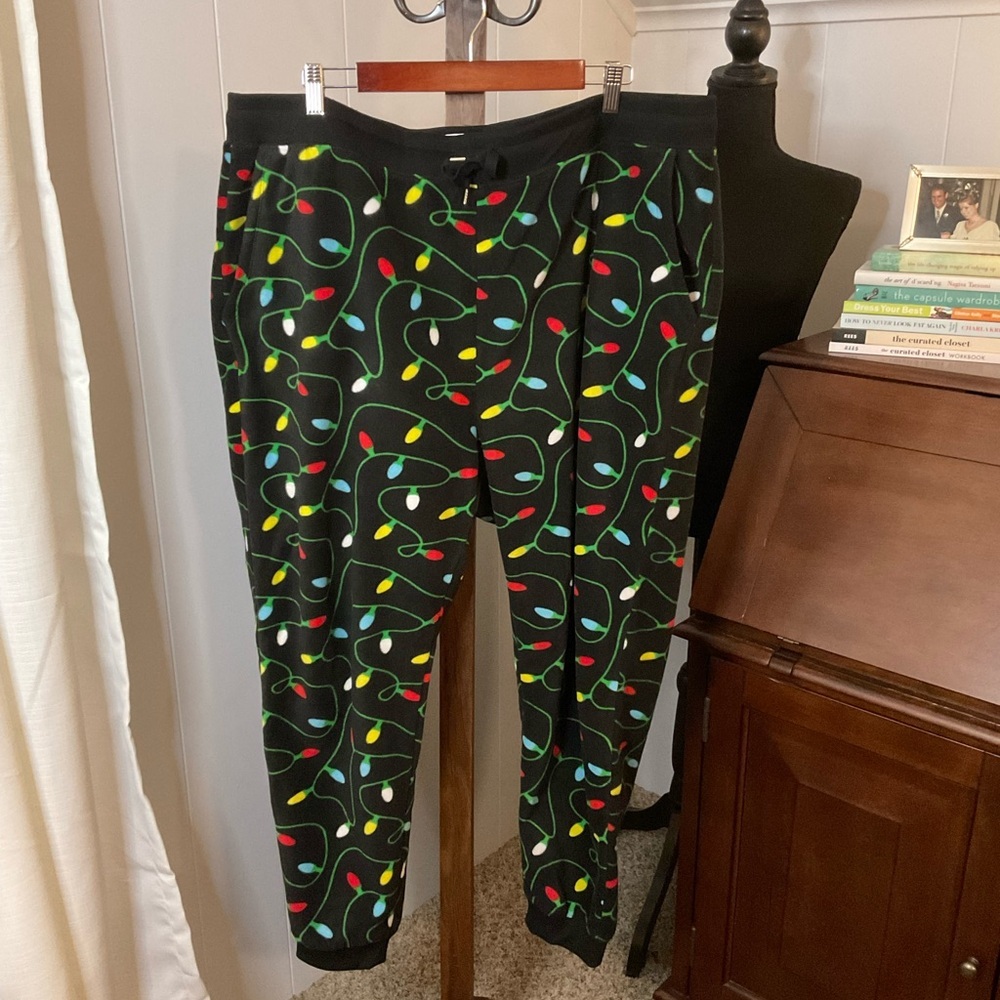 Tipsy Elves Get Lit Fleece Pajama Bottoms Joggers Women’s Plus Size